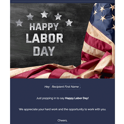 Labor Day We Appreciate You Business eCard